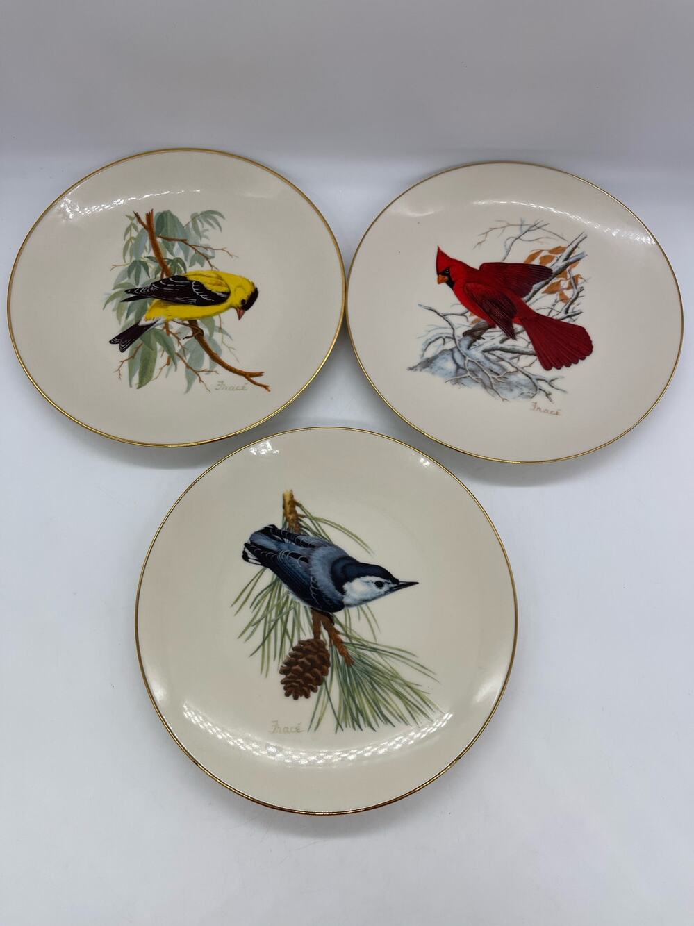 National Wildlife Federation Birds 1986 Set of 3 Collector Plates